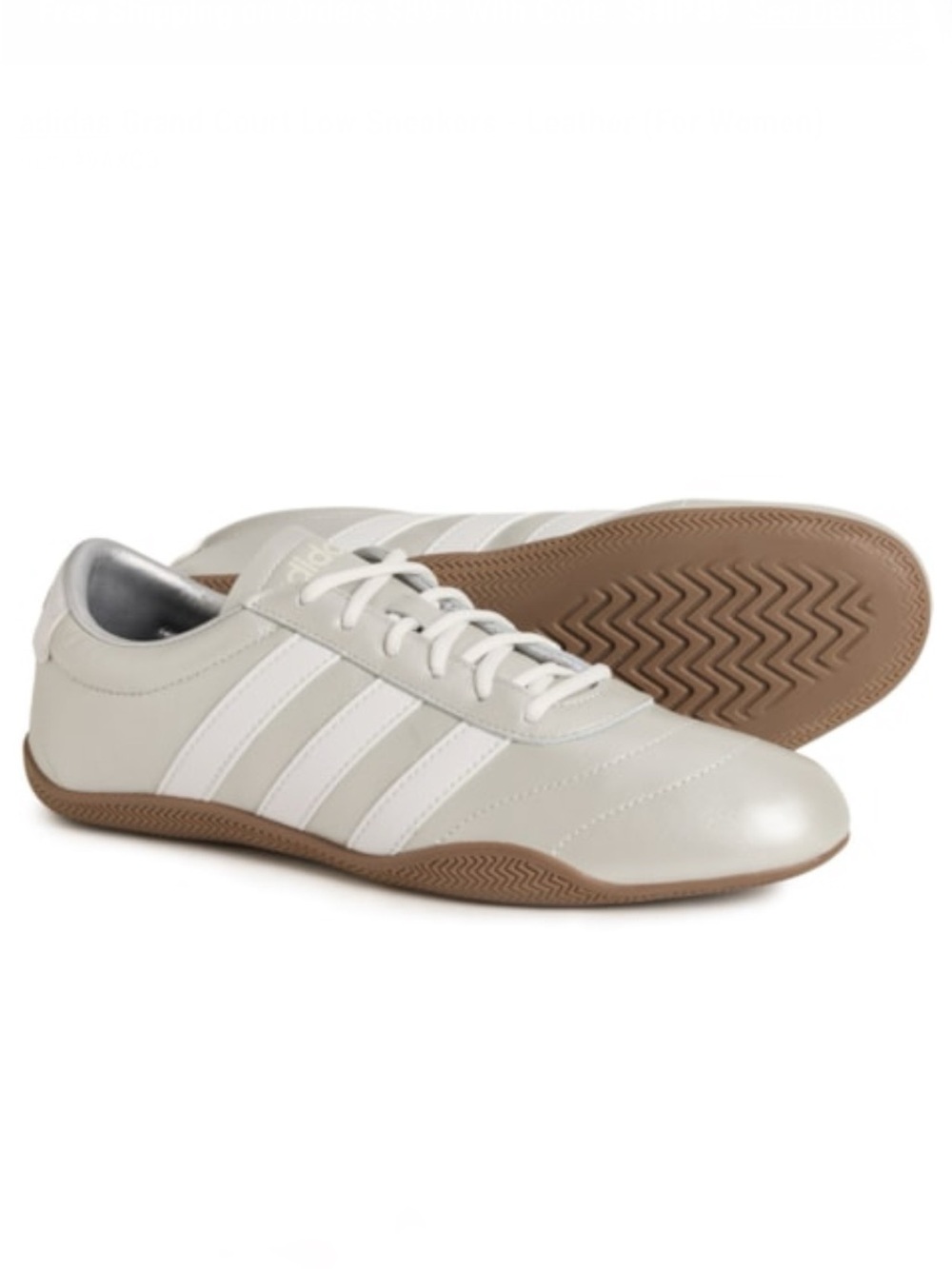 Adidas Grand Court Low Sneakers - Leather (For Women)